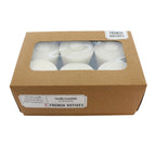 HomArt French Votive Candles- Box 6 - Ivory