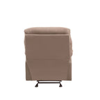 ACME 00634 Arcadia Glider Recliner, Light Brown Microfiber