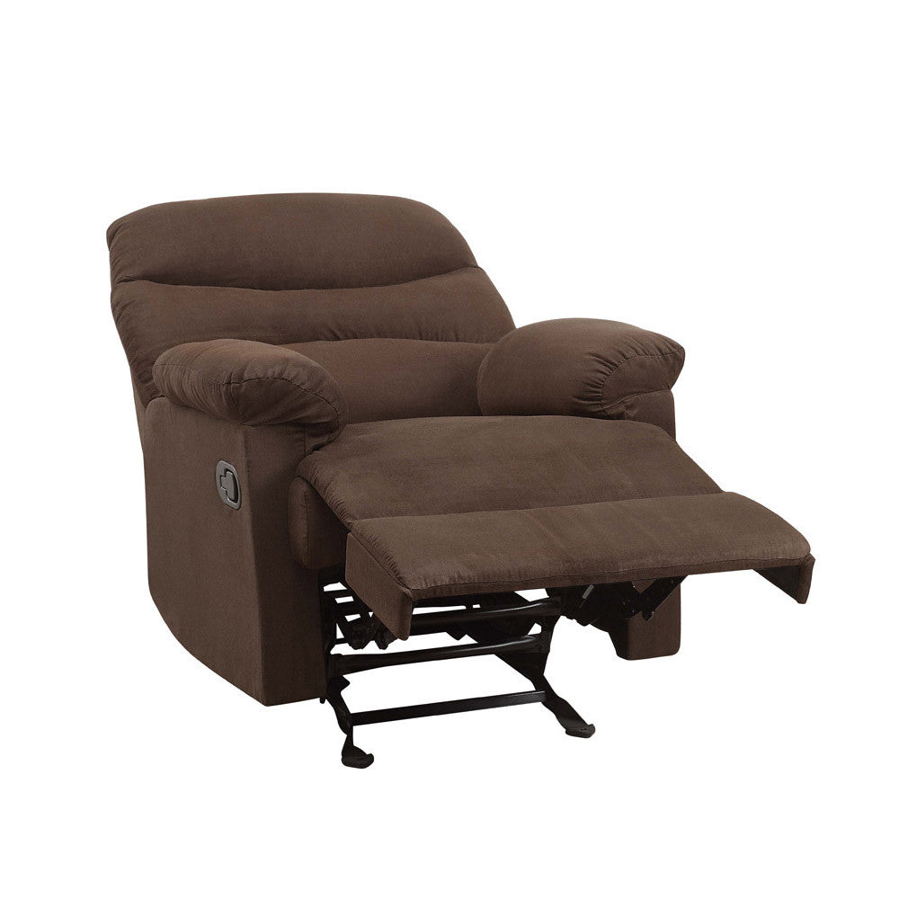 ACME 00635 Arcadia Glider Recliner, Chocolate Microfiber