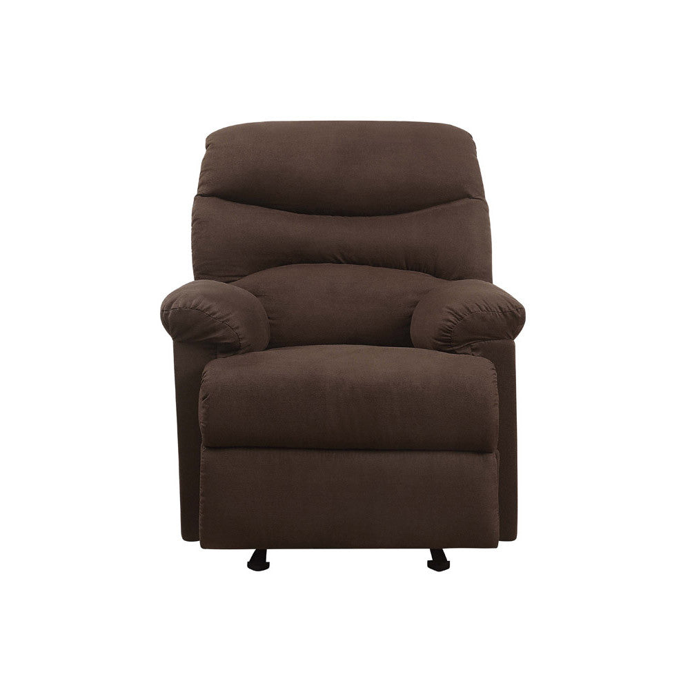 ACME 00635 Arcadia Glider Recliner, Chocolate Microfiber