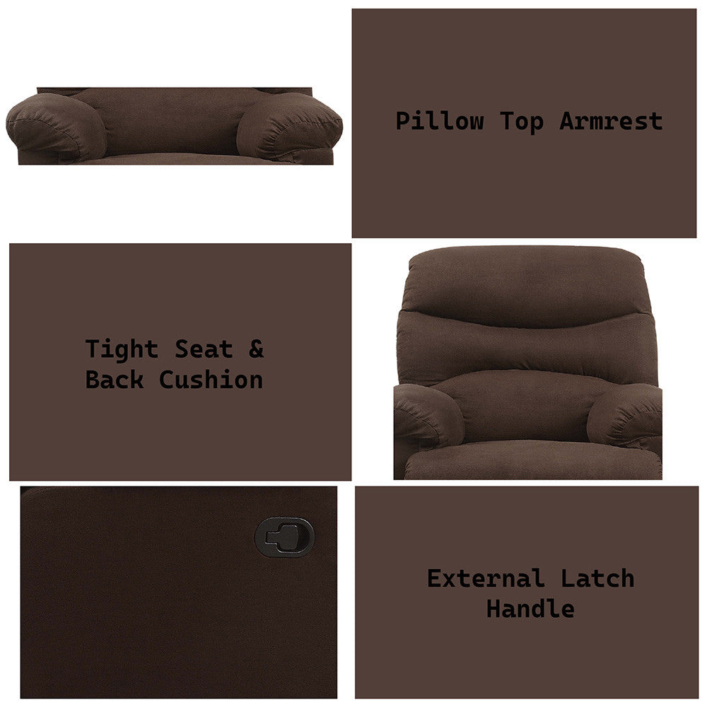 ACME 00632W Arcadia Chocolate MFB Recliner  10