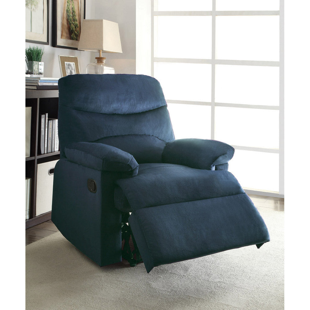 ACME 00700 Arcadia Recliner, Blue Fabric