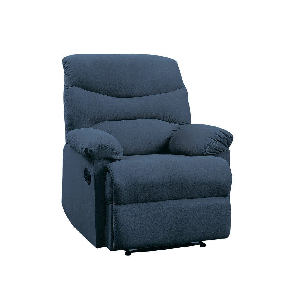 ACME 00700 Arcadia Recliner, Blue Fabric