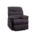 ACME 00701 Arcadia Recliner, Black Fabric