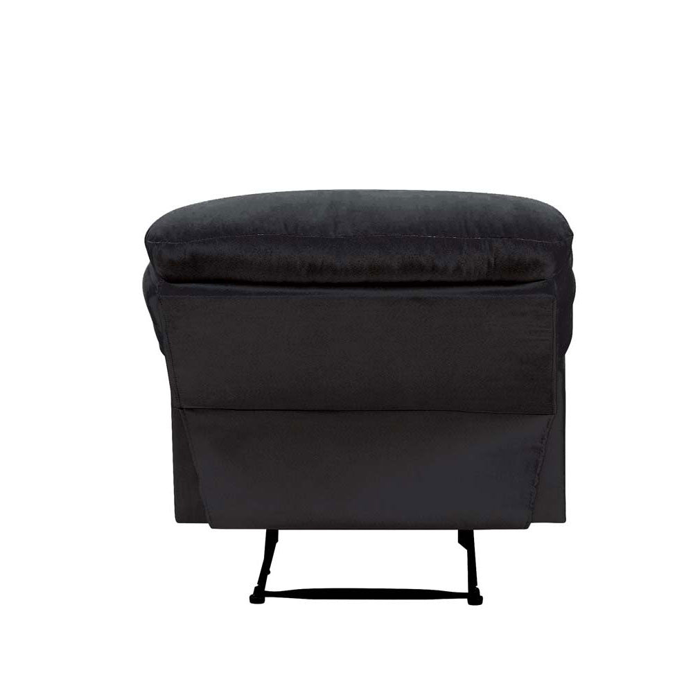 ACME 00701 Arcadia Recliner, Black Fabric