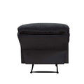 ACME 00701 Arcadia Recliner, Black Fabric