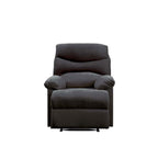ACME 00701 Arcadia Recliner, Black Fabric