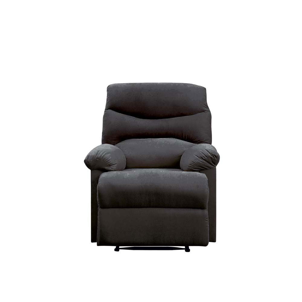 ACME 00701 Arcadia Recliner, Black Fabric