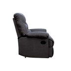 ACME 00701 Arcadia Recliner, Black Fabric