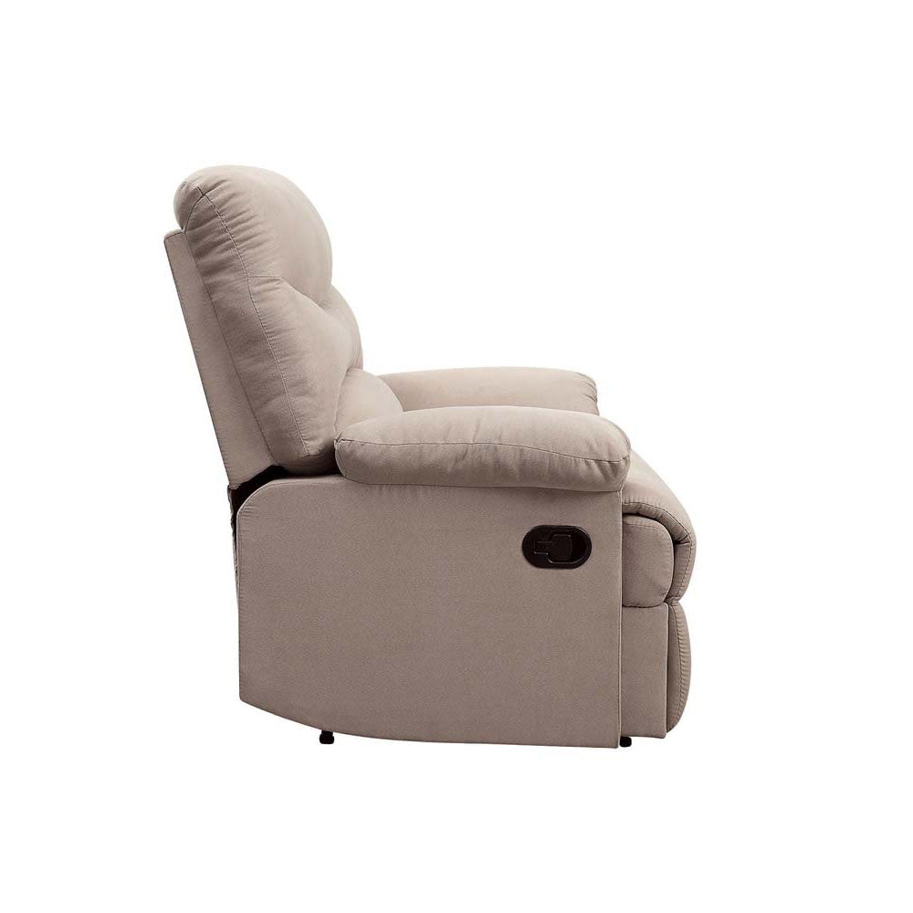 ACME 00702 Arcadia Recliner, Beige Fabric