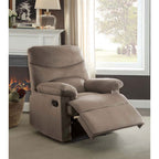 ACME 00703 Arcadia Recliner, Light Brown Fabric