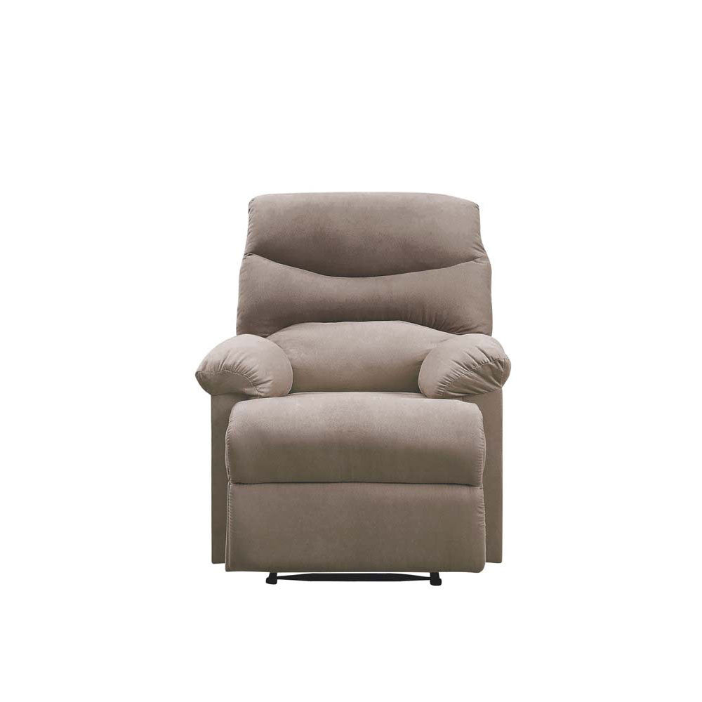 ACME 00703 Arcadia Recliner, Light Brown Fabric
