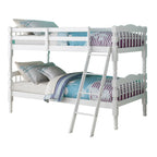 ACME 02298-1 Homestead Twin Bunk Bed, White (1Set/2Ctn)