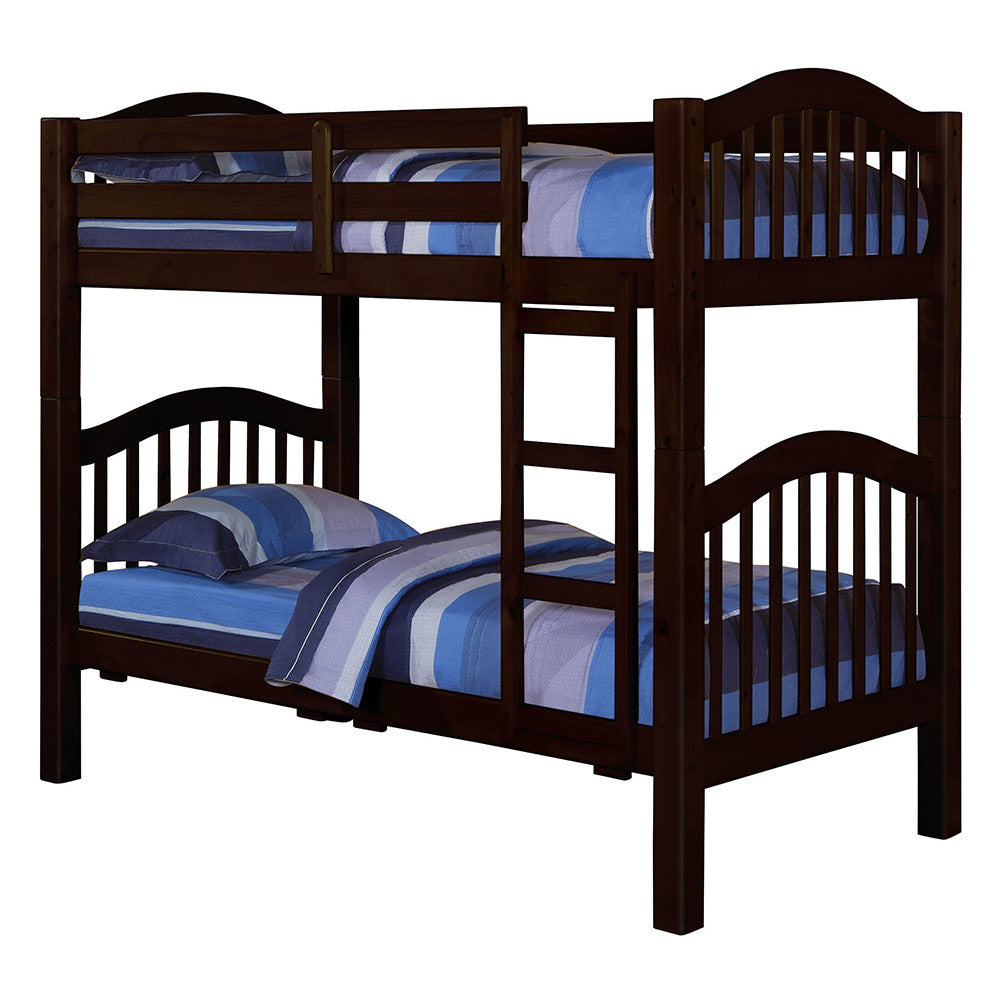 ACME 02554 Heartland Twin Bunk Bed, Espresso (1Set/2Ctn)