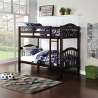 ACME 02554 Heartland Twin Bunk Bed, Espresso (1Set/2Ctn)