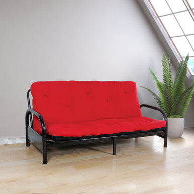 ACME 02806 Nabila Full Futon Mattress, 6"H, Red & Black