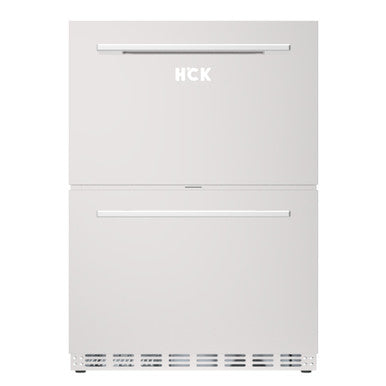 HCK 5.12 Cubic Ft. Indoor/Outdoor Stainless Steel Dual Drawer Refridgerator