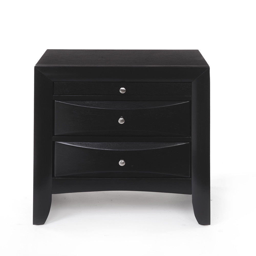 ACME 04163 Ireland Nightstand, Black