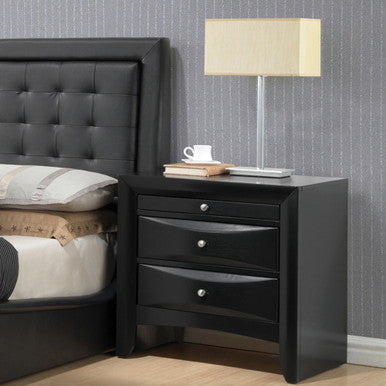 ACME 04163 Ireland Nightstand, Black