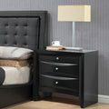 ACME 04163 Ireland Nightstand, Black