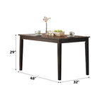 ACME 06850 Cardiff Dining Table, Espresso