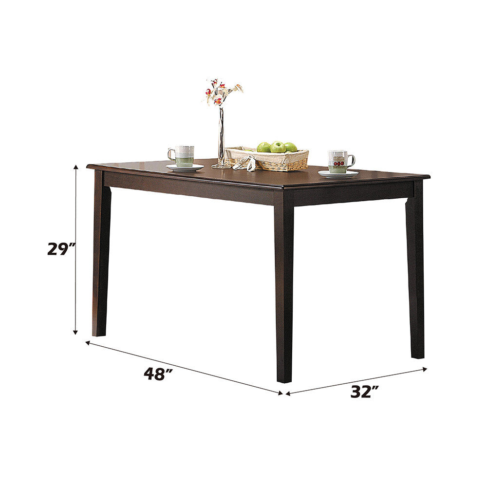 ACME 06850 Cardiff Dining Table, Espresso