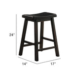 ACME 07288 Gaucho 5 Piece Pack Counter Height Set, Black