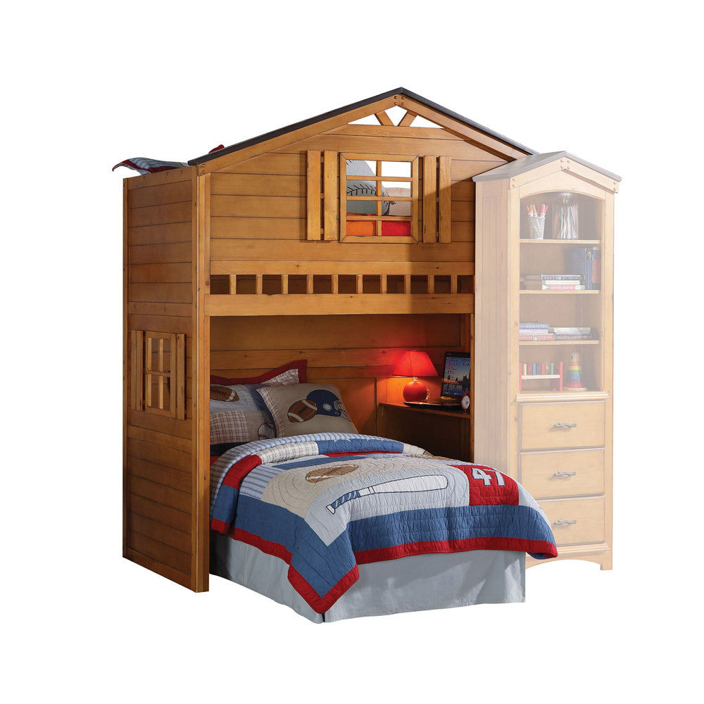 ACME 10160 Tree House Loft Bed, Rustic Oak (1Set/2Ctn)  5