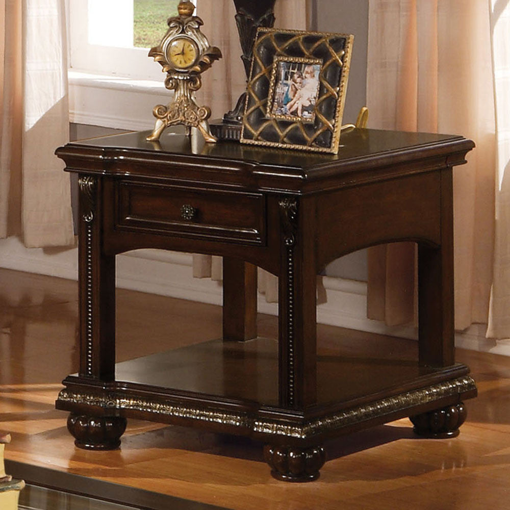 ACME 10323 Anondale End Table, Cherry