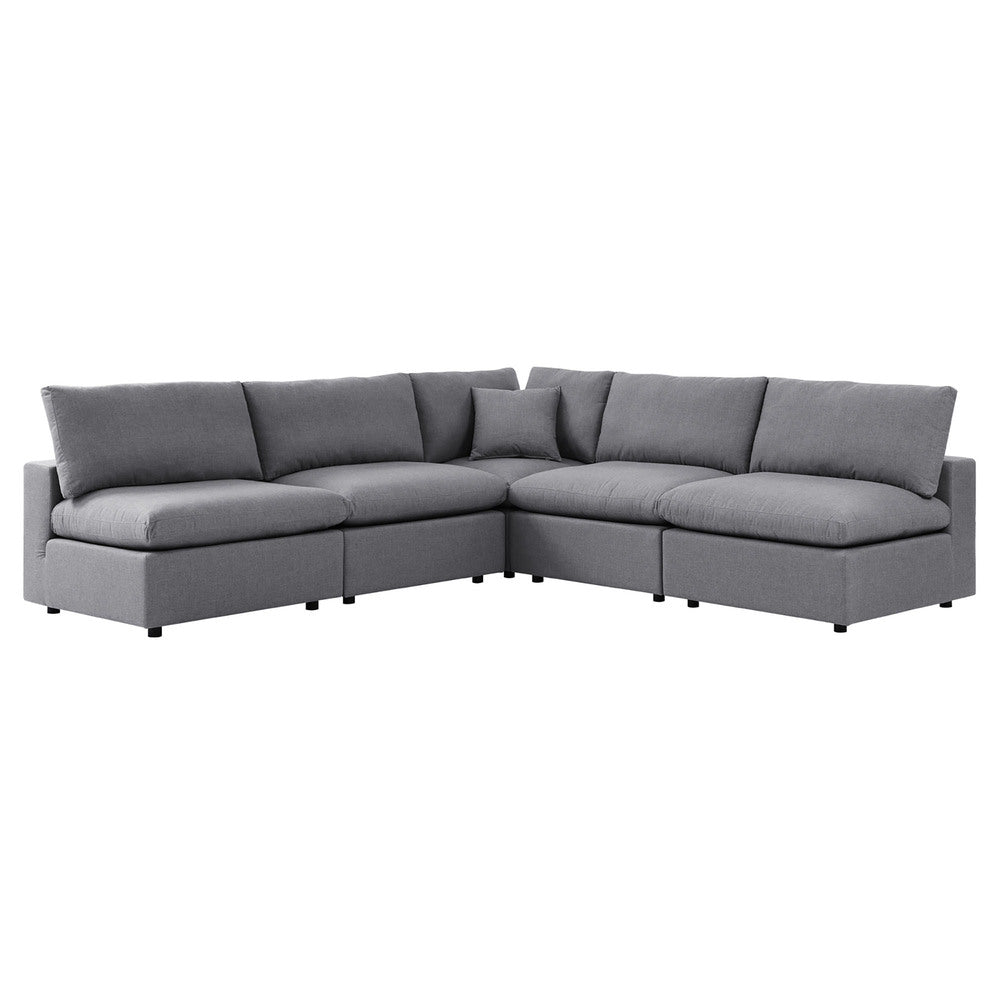 Modway EEI-5588 Commix 5-Piece Sunbrella&reg; Outdoor Patio Sectional Sofa