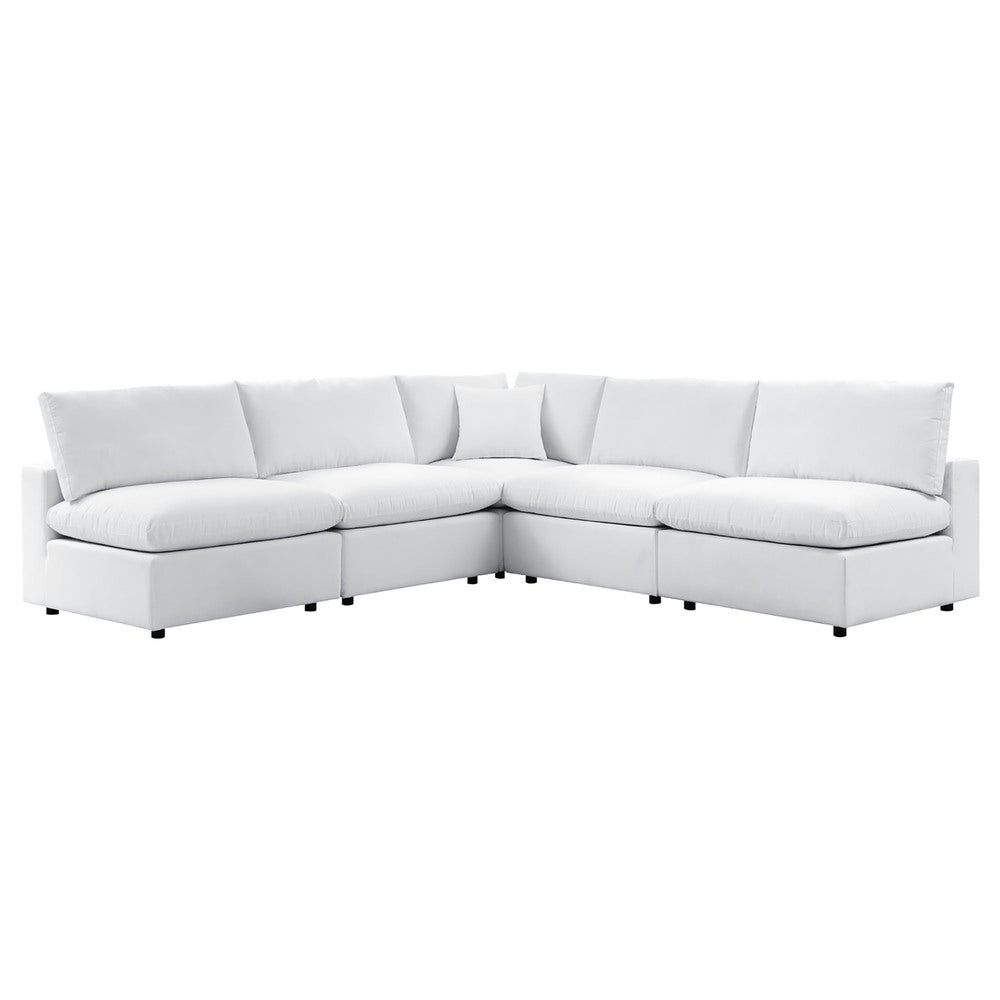 Modway EEI-5588 Commix 5-Piece Sunbrella&reg; Outdoor Patio Sectional Sofa