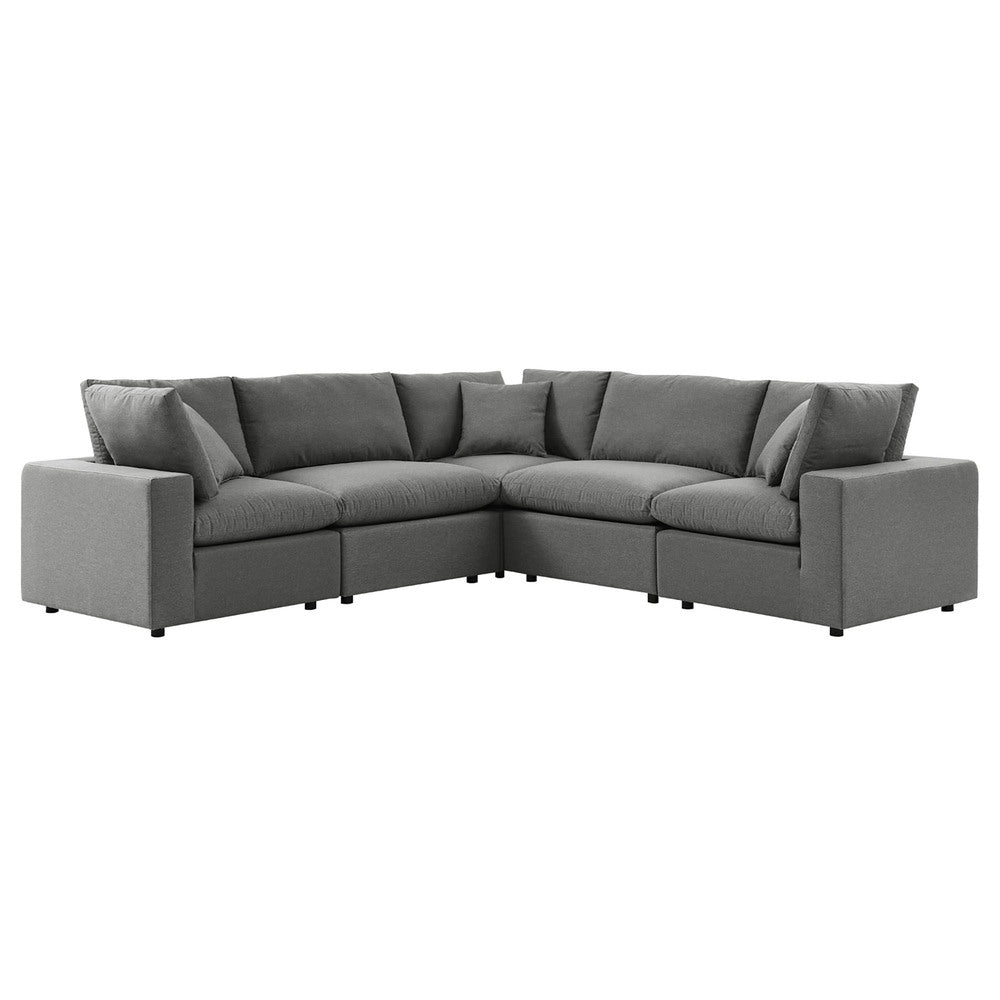 Modway EEI-5589 Commix 5-Piece Outdoor Patio Sectional Sofa