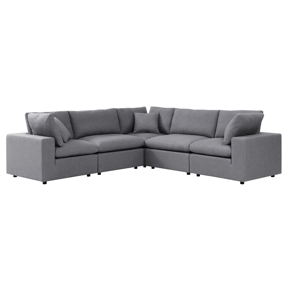 Modway EEI-5590 Commix 5-Piece Sunbrella&reg; Outdoor Patio Sectional Sofa
