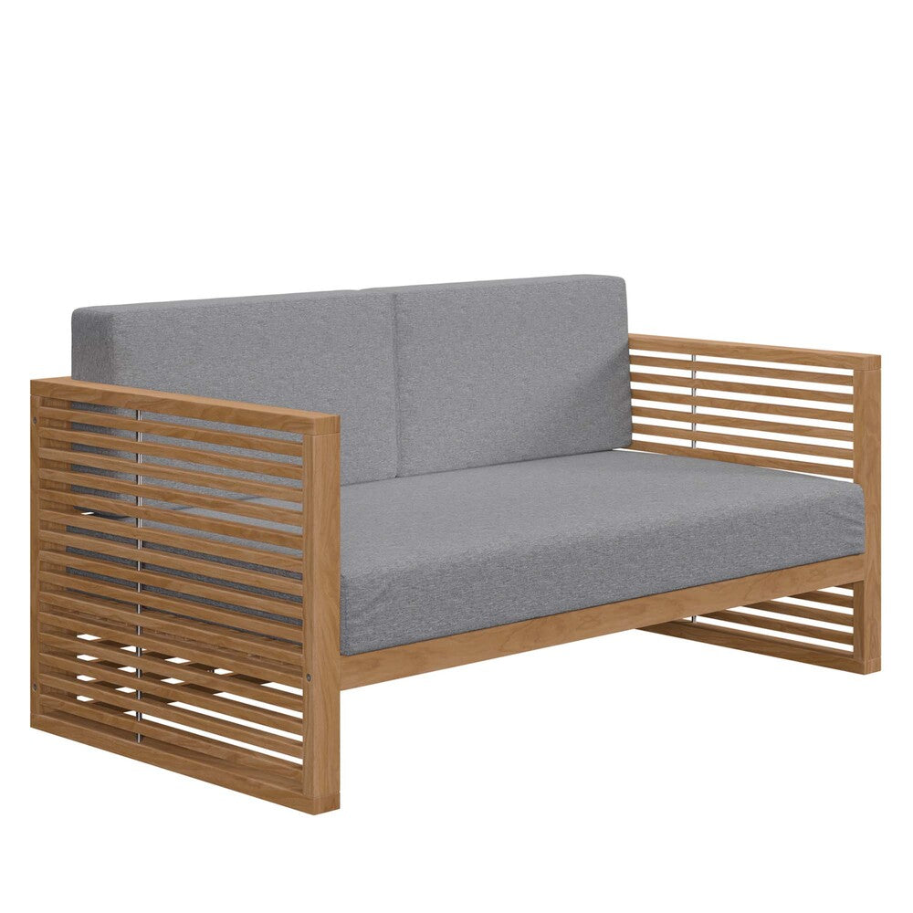 Modway EEI-5605 Carlsbad Teak Wood Outdoor Patio Loveseat