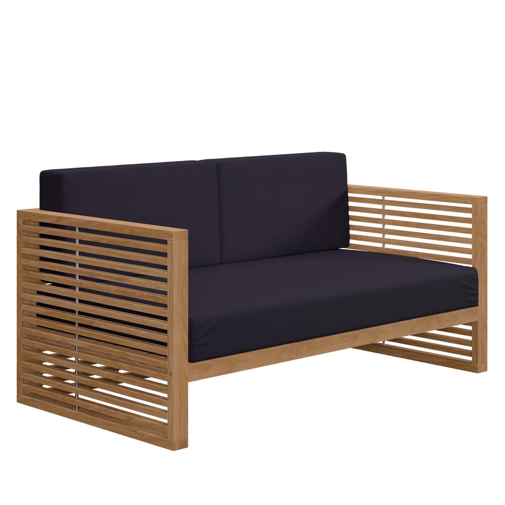 Modway EEI-5605 Carlsbad Teak Wood Outdoor Patio Loveseat