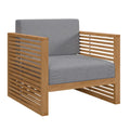 Modway EEI-5606 Carlsbad Teak Wood Outdoor Patio Armchair
