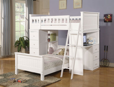 ACME 10978W Willoughby White Twin Bed -Ista 3A