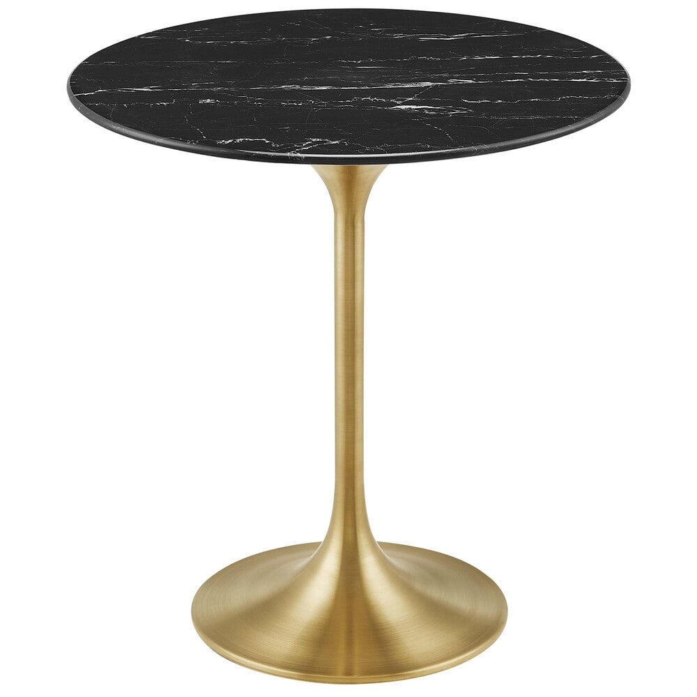 Modway EEI-5685 Lippa 20" Round Faux Marble Side Table