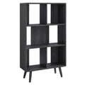 Modway EEI-5743 Transmit 5 Shelf Wood Grain Bookcase
