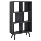 Modway EEI-5743 Transmit 5 Shelf Wood Grain Bookcase