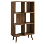Modway EEI-5743 Transmit 5 Shelf Wood Grain Bookcase
