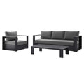 Modway EEI-5748 Tahoe 3-Piece Outdoor Patio Powder-Coated Aluminum Set