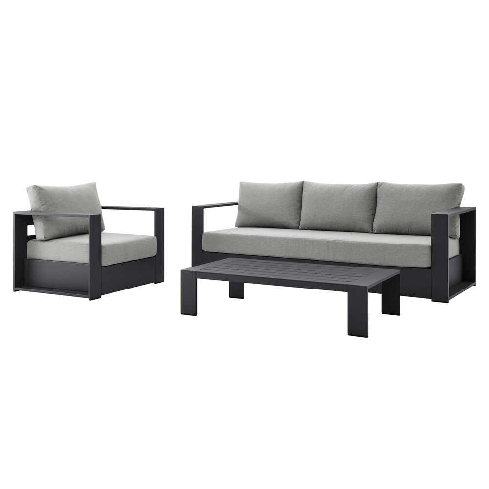 Modway EEI-5748 Tahoe 3-Piece Outdoor Patio Powder-Coated Aluminum Set