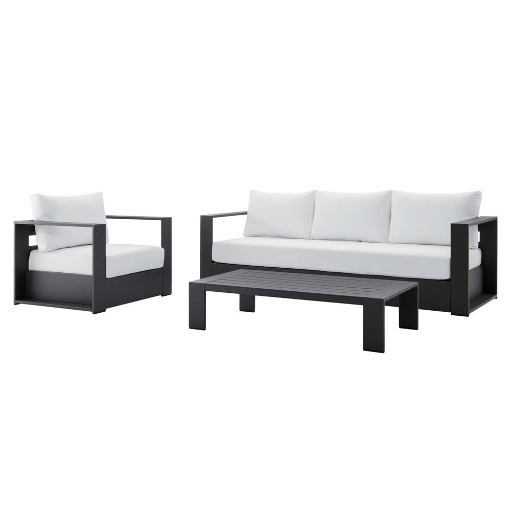 Modway EEI-5748 Tahoe 3-Piece Outdoor Patio Powder-Coated Aluminum Set