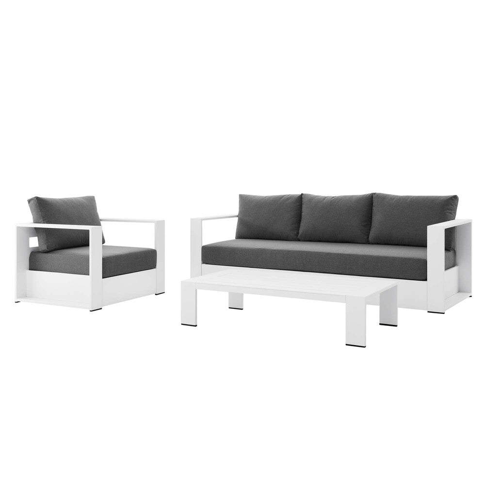 Modway EEI-5748 Tahoe 3-Piece Outdoor Patio Powder-Coated Aluminum Set