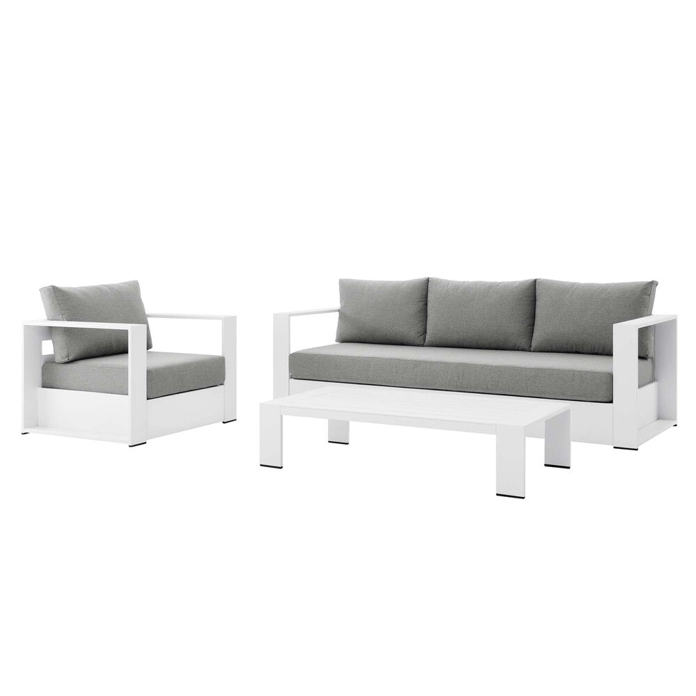 Modway EEI-5748 Tahoe 3-Piece Outdoor Patio Powder-Coated Aluminum Set