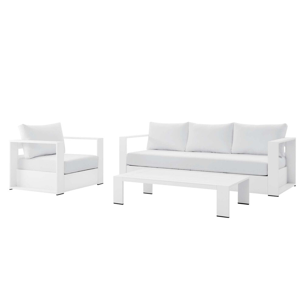 Modway EEI-5748 Tahoe 3-Piece Outdoor Patio Powder-Coated Aluminum Set