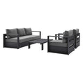 Modway EEI-5749 Tahoe 4-Piece Outdoor Patio Powder-Coated Aluminum Set