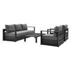 Modway EEI-5749 Tahoe 4-Piece Outdoor Patio Powder-Coated Aluminum Set