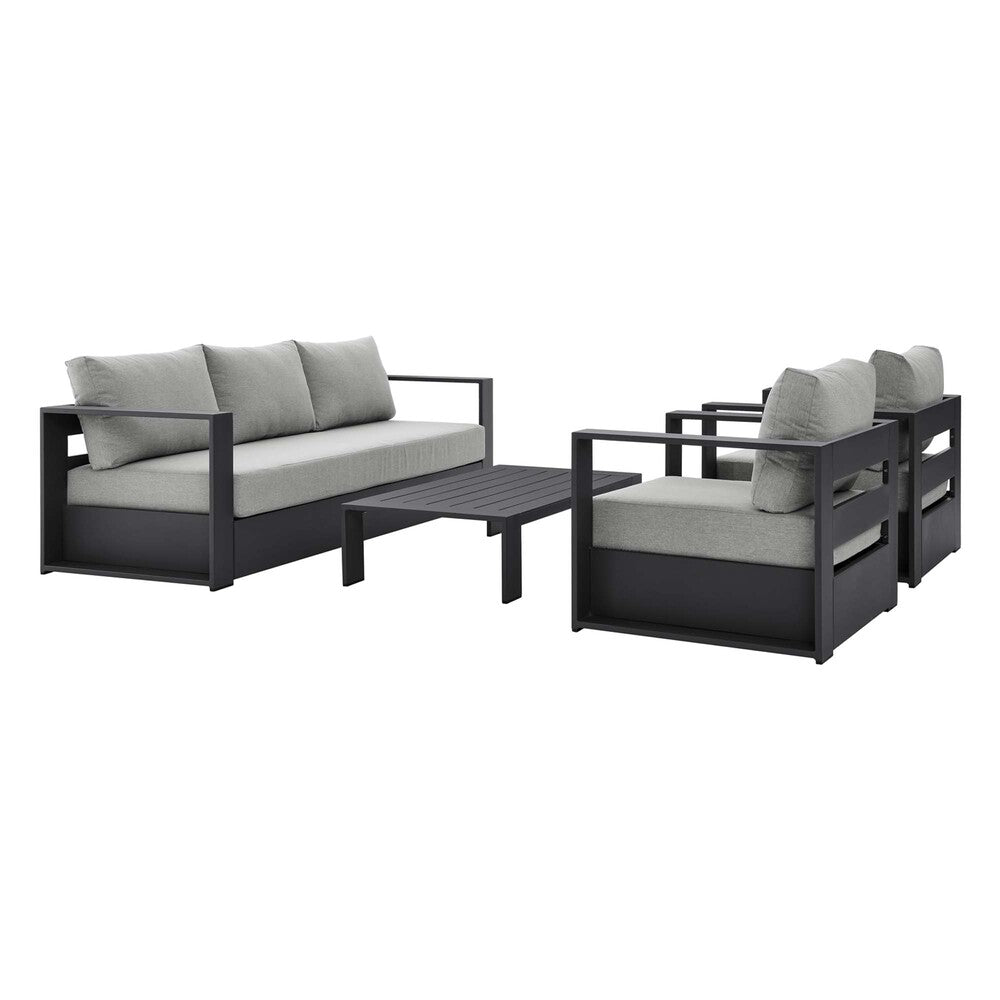 Modway EEI-5749 Tahoe 4-Piece Outdoor Patio Powder-Coated Aluminum Set